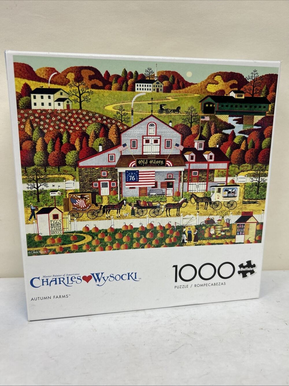 Charles Wysocki Autumn Farms 1000 Piece Jigsaw Puzzle for Adults